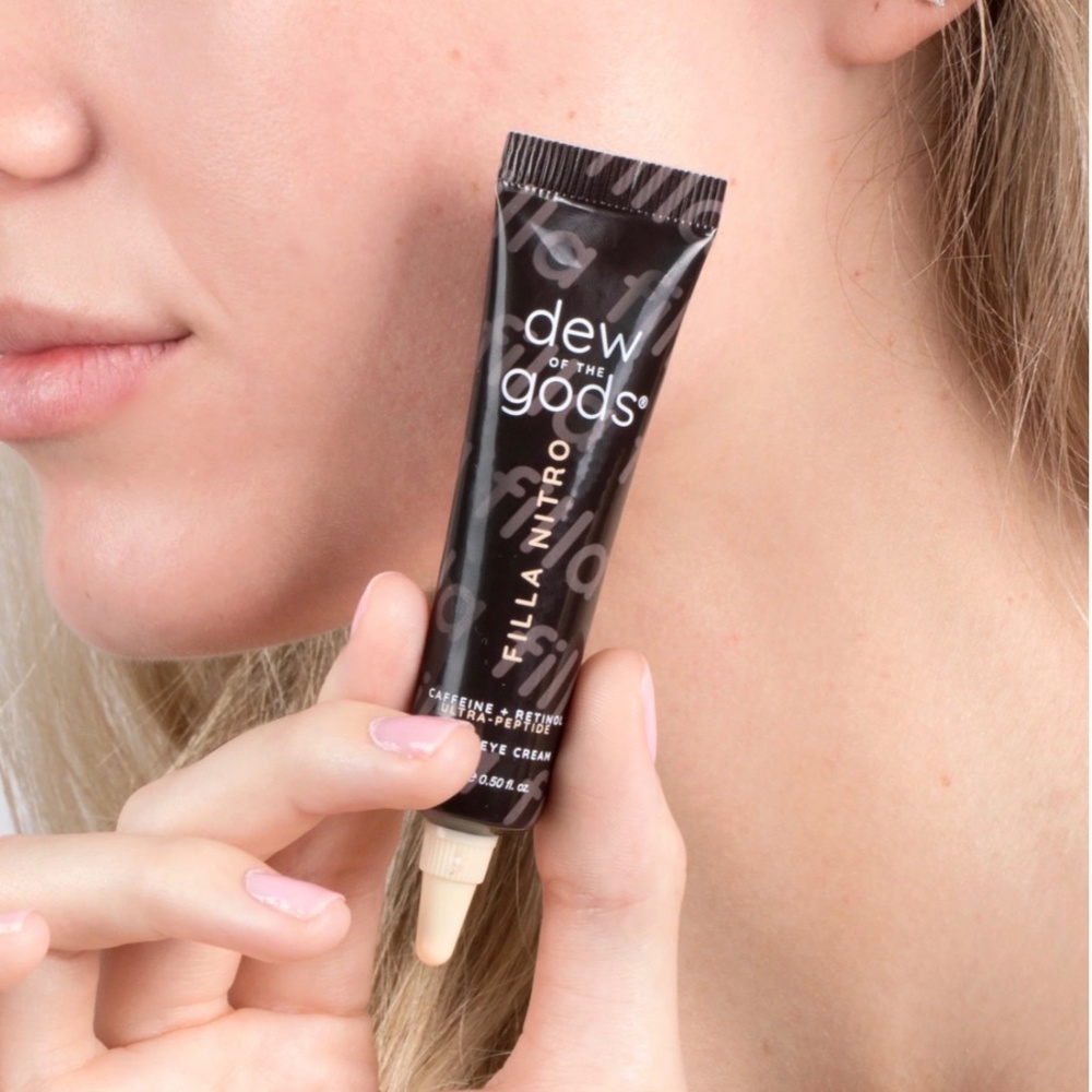 Dew of the Gods Filla Nitro Ultra Peptide Under Eye Cream Caffeine Retinol NIB